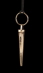 Flat nail pendant