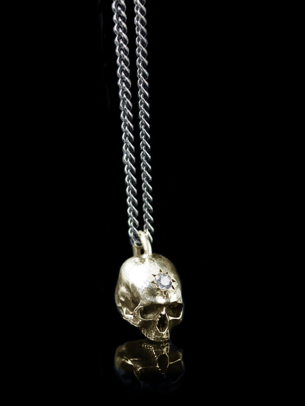 Skull Pendant with Diamond